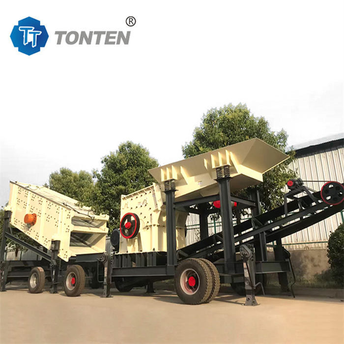 Mobile Rock Stone Crusher Plant Portable Quarry Crushing Line